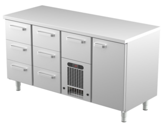 Kylmävetolaatikosto korkea Restmec VLE 1617