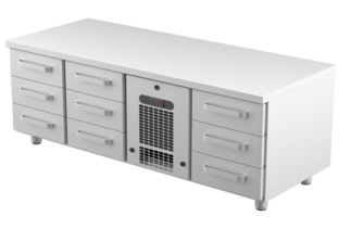 Kylmävetolaatikosto matala Restmec VLG-1609