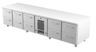 Kylmävetolaatikosto matala Restmec VLG 24010