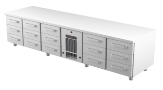 Kylmävetolaatikosto matala Restmec VLG 24015