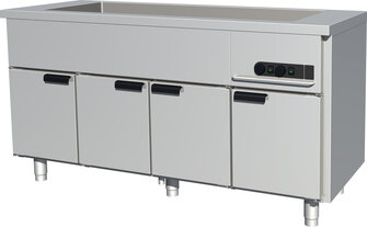 Lämpöhaude lämpökaapilla Porkka HL166BM1111