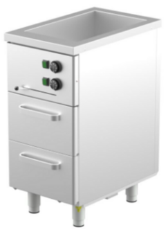 Lämpöhaude lämpövetolaatikoilla Restmec KLH 402