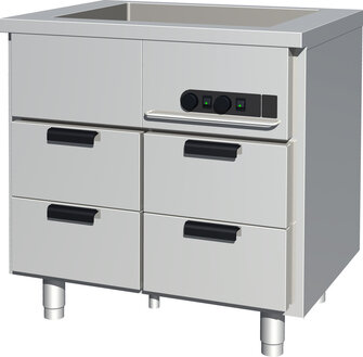 Lämpöhaude lämpövetolaatikoilla Porkka HL86BM22