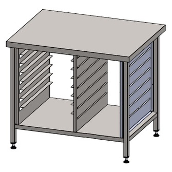 Jalusta uunille korkea, korkeus 800 mm