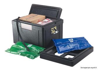 Kuljetuslaatikko EPP Termo, 65 litraa metallikahvoilla