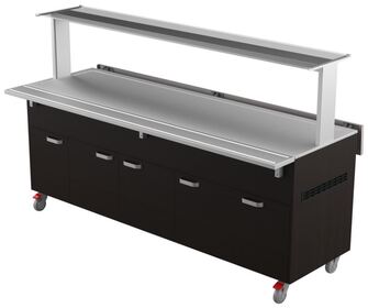 Kylmäbufevaunu huurretasolla Restmec KTV 6GN Sushi