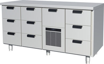 Kylmävetolaatikosto korkea Porkka CL-GNH-3-3-CDX-3