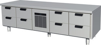 Kylmävetolaatikosto matala Porkka CL-GNL-2-2-CX-2-2