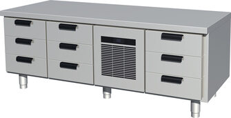 Kylmävetolaatikosto matala Porkka CL-GNL-3-3-CX-3