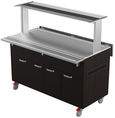 Lämminbufevaunu lämpötasolla Restmec LTV T 4GN