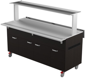 Lämminbufevaunu lämpötasolla Restmec LTV T 5GN