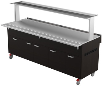 Lämminbufevaunu lämpötasolla Restmec LTV T 6GN