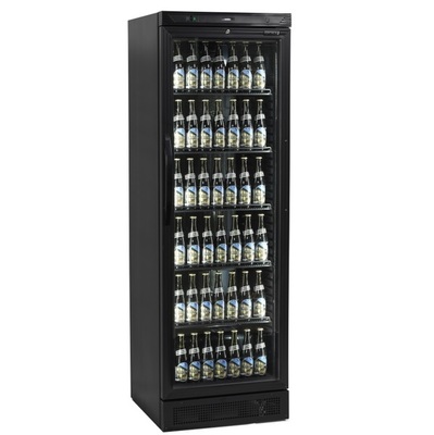 Lasiovikylmäkaappi Tefcold CEV425-I, mustalla sisustalla