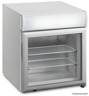 Lasiovipakastekaappi snapseille Tefcold UF50GCP mainosvalolla, pöytätason päälle