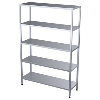 Lattiahyllyt, kiinteillä tasoilla