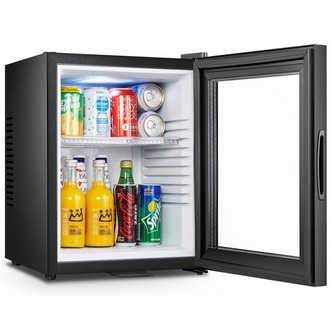 Minibaari Temptech MB-36G, lasiovella