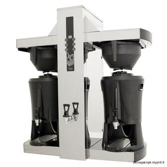 Termossäiliö kahvinkeitin, kuumavesihanalla Coffee Queen Tower, 2 x 5,0 litraa