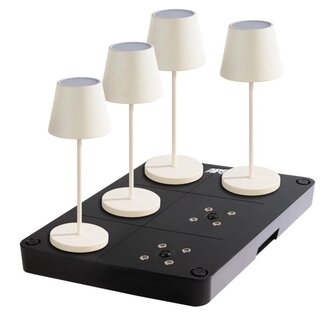 Lataus asema pöytälampuille 