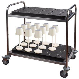 Lataus asema pöytälampuille 