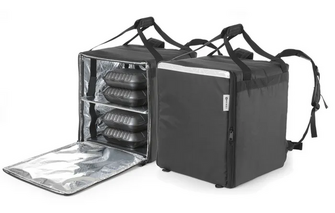 Pizza ja ruoan kuljetusreppu musta 