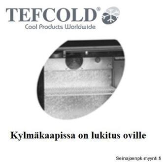 Baaritiskin lasiovikylmäkaappi Tefcold Backbar DB200H-I, saranaovilla