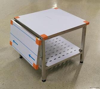 Jalusta Minneapolis Plutone LT10, LT20 ja RM Gastro PK 22 yleiskoneelle, alaslaskettavalla aputasolla