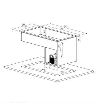Kylmäallas drop-in Restmec DIK 3GN