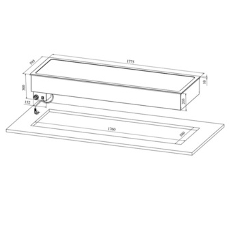 Lämpötaso Drop-in Restmec DI LT 5GN