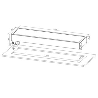 Lämpötaso Drop-in Restmec DI LT 6GN