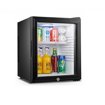 Minibaari Temptech MB-36G, lasiovella