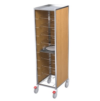 Tarjottimien palautusvaunu P9, laminaattivuorauksella