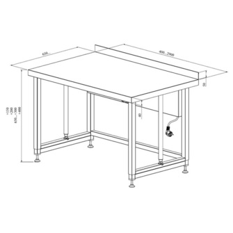 Työpöytä säädettävällä korkeudella, sähkösäätöinen