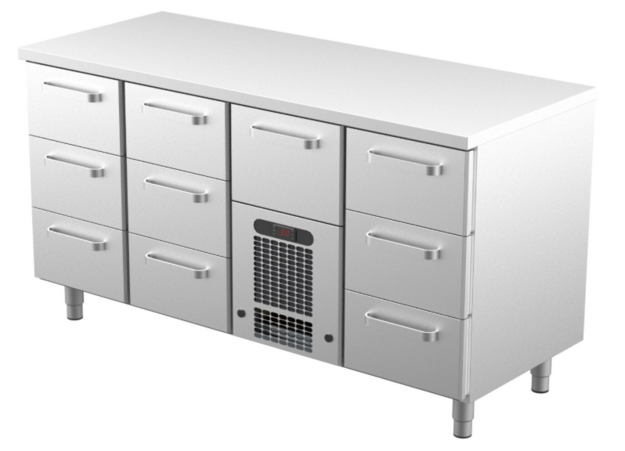 Kylmävetolaatikosto korkea Restmec VLE 16010