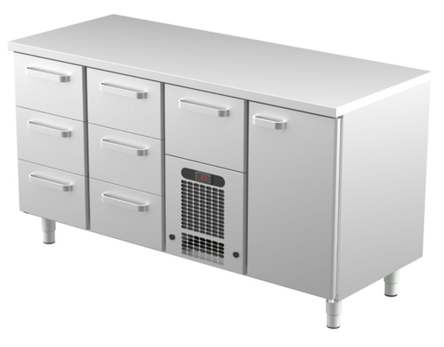 Kylmävetolaatikosto korkea Restmec VLE 1617