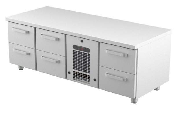 Kylmävetolaatikosto matala Restmec VLG 1606