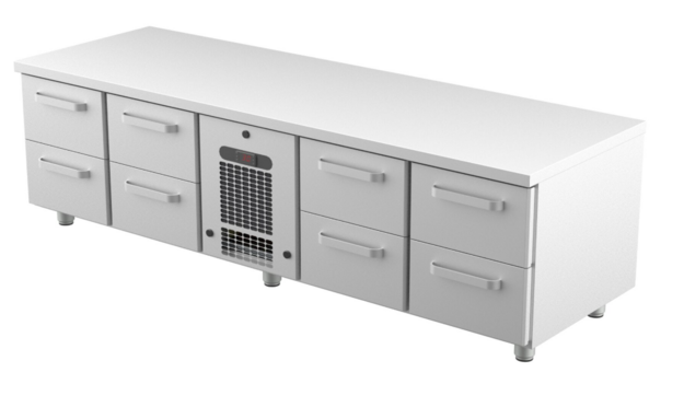 Kylmävetolaatikosto matala Restmec VLG 2008