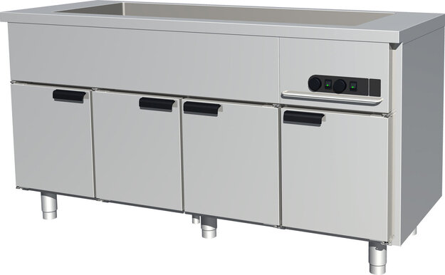 Lämpöhaude lämpökaapilla Porkka HL166BM1111