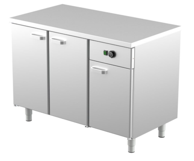 Lämpökaappi lämpötasolla Restmec LKLT-1230