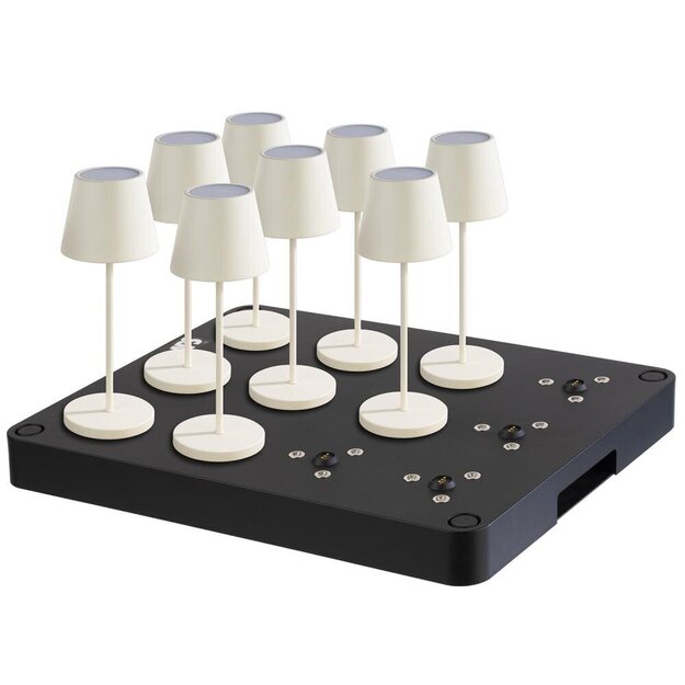 Lataus asema pöytälampuille 