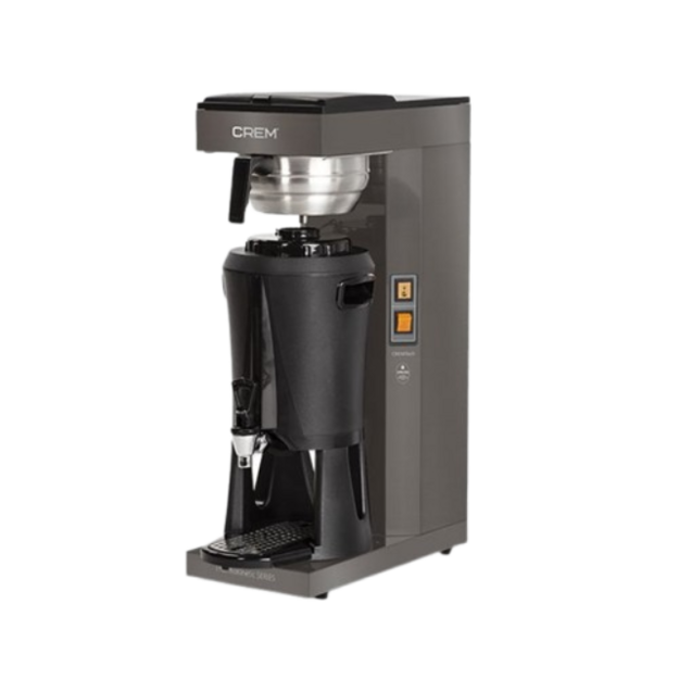 Termossäiliö kahvinkeitin Coffee Queen Mega Gold A, vesiliitäntä malli Black Edition