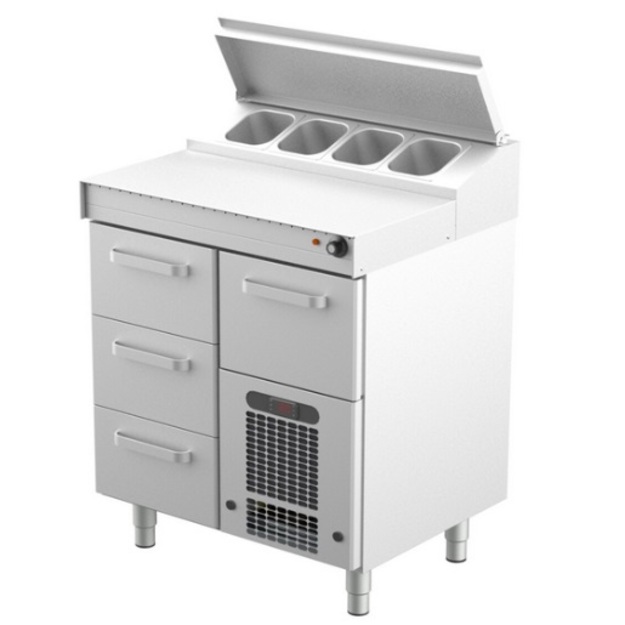 Hampurilaisten kasauspöytä Restmec 800