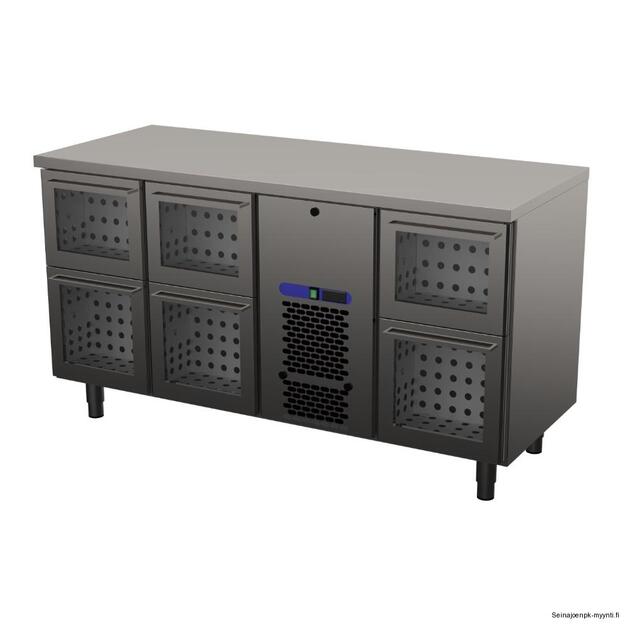 Juomavetolaatikosto lasiluukuilla Restmec VLOL 1606