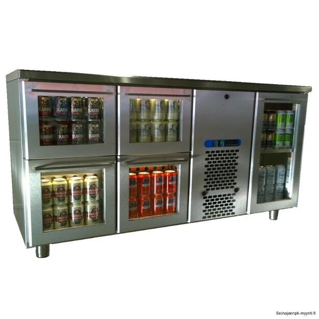 Juomavetolaatikosto lasiluukuilla Restmec VLOL 1614