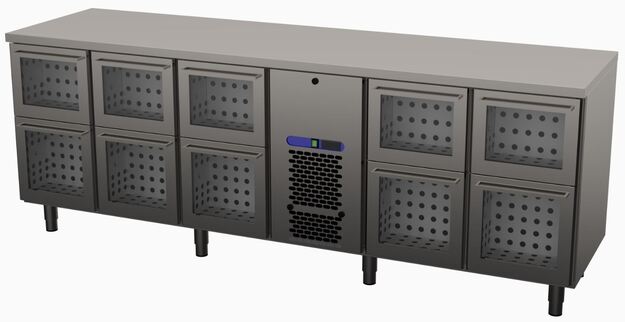 Juomavetolaatikosto lasiluukuilla Restmec VLOL 24010