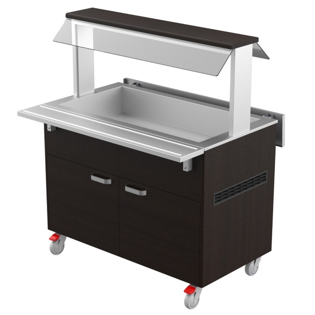 Kylmäbufevaunu Restmec KTV 6 GN, perinteisellä pisarasuojalla