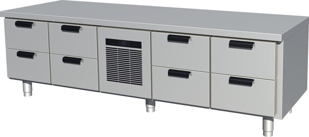 Kylmävetolaatikosto matala Porkka CL-GNL-2-2-CX-2-2