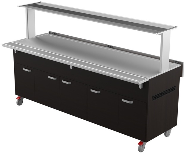 Lämminbufevaunu lämpötasolla Restmec LTV T 6GN