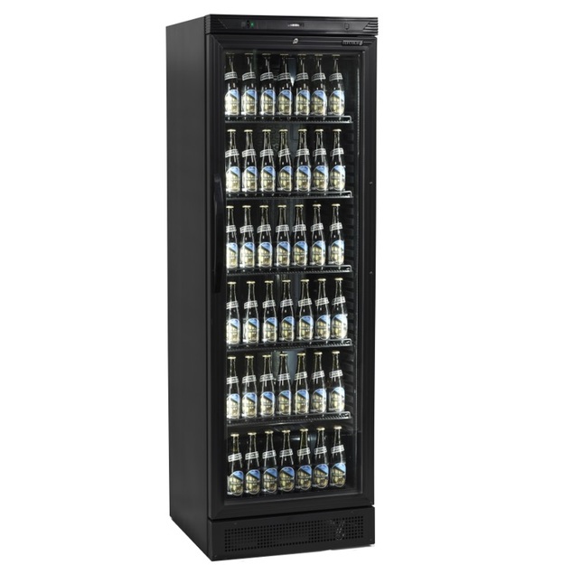 Lasiovikylmäkaappi Tefcold CEV425-I, mustalla sisustalla