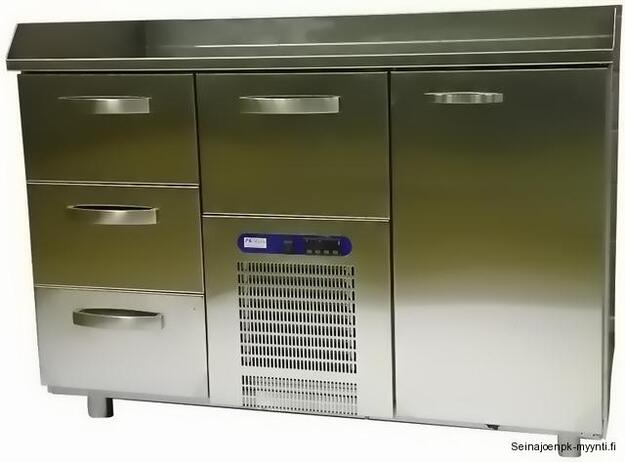 Pizzan leivontapöytä Restmec VLE 1214, jauhoreunoilla