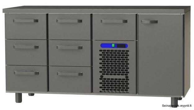 Pizzan leivontapöytä Restmec VLE 1617, jauhoreunoilla